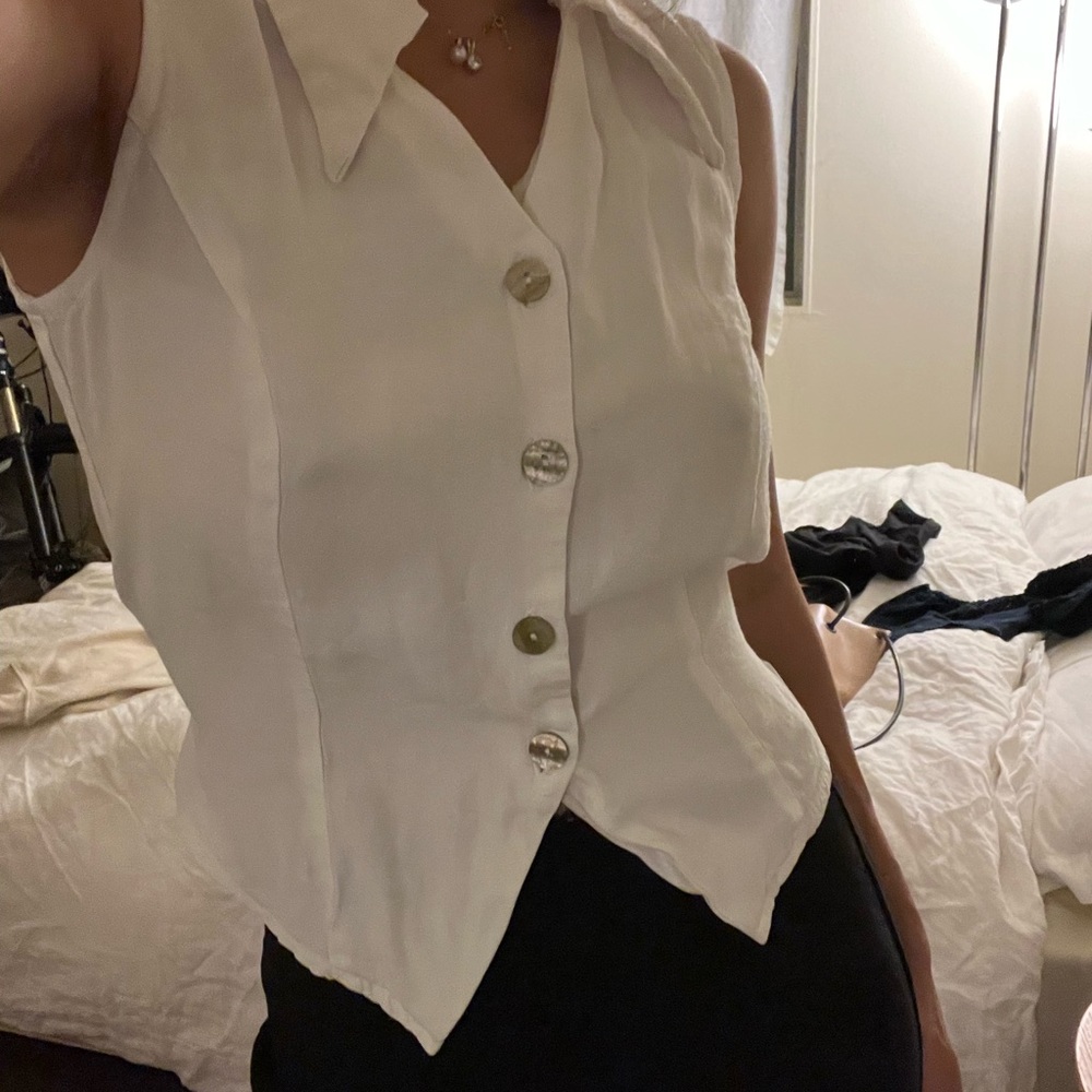 Vintage button up tank